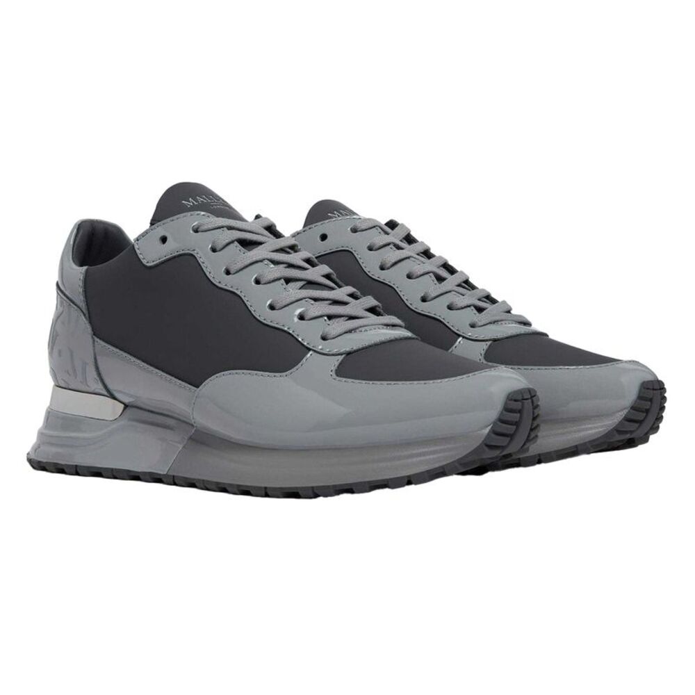 Mallet Mens Popham Suede Sneakers / Gray/Black